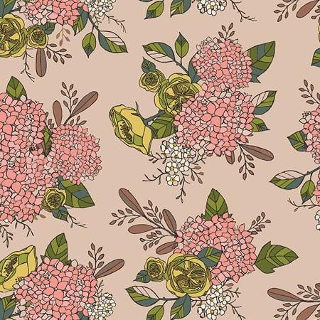Windham - Jaye Bird - Jayes Bouquet Pink Windham Fabrics 