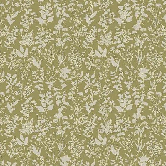 Windham - Secret Garden - Belle Leaves Lace Beechnut Windham Fabrics 