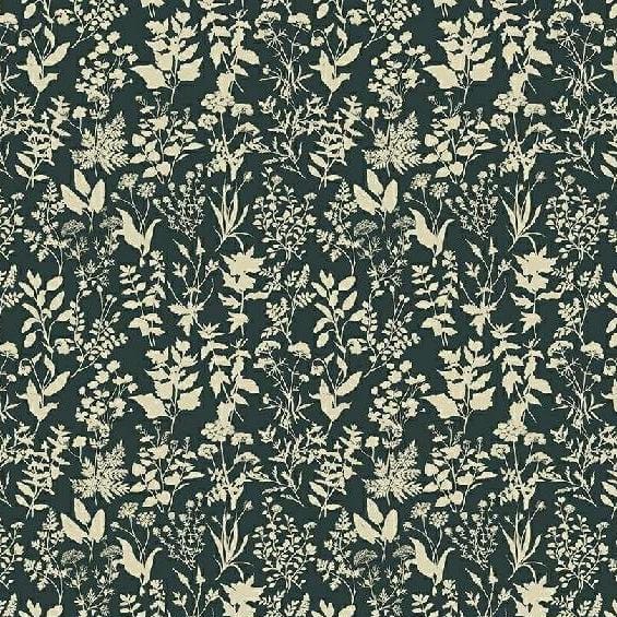 Windham - Secret Garden - Belle Leaves Lace Ink Windham Fabrics 