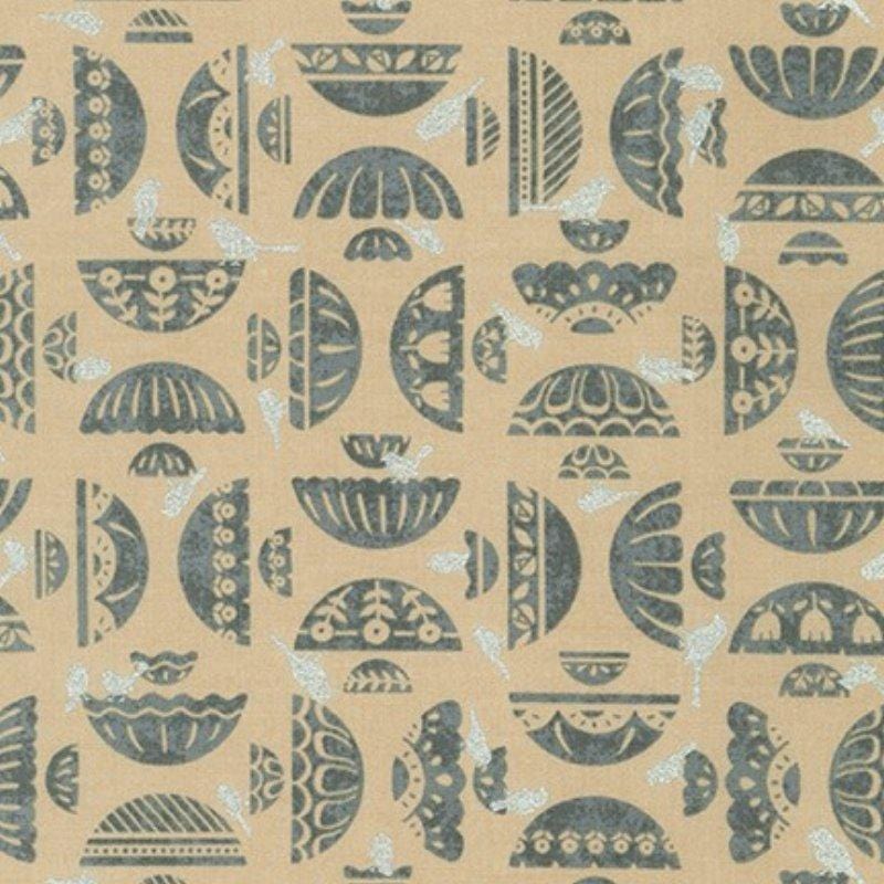 Wishwell: Songbird - Taupe Robert Kaufman Fabrics 